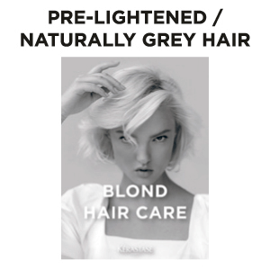 Prelightened / naturally grey hair